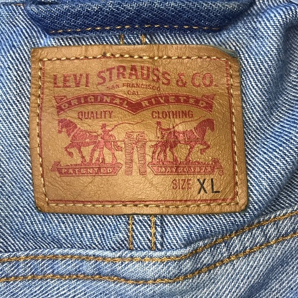 Levi’s Ex-Boyfriend Trucker Denim Jacket Xtra Large - Picture 7 of 10